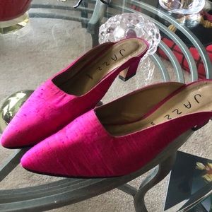 Hot Pink “Jazz” espana Slide Heels